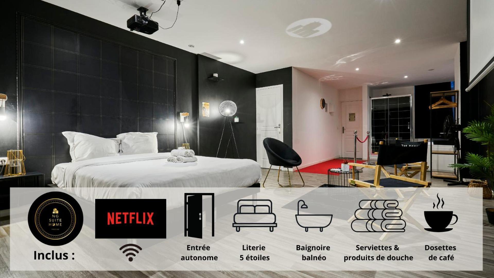 Ng Suitehome - Lille I Roubaix Centre I Grand Place - Balneo - Netflix - Wifi 外观 照片
